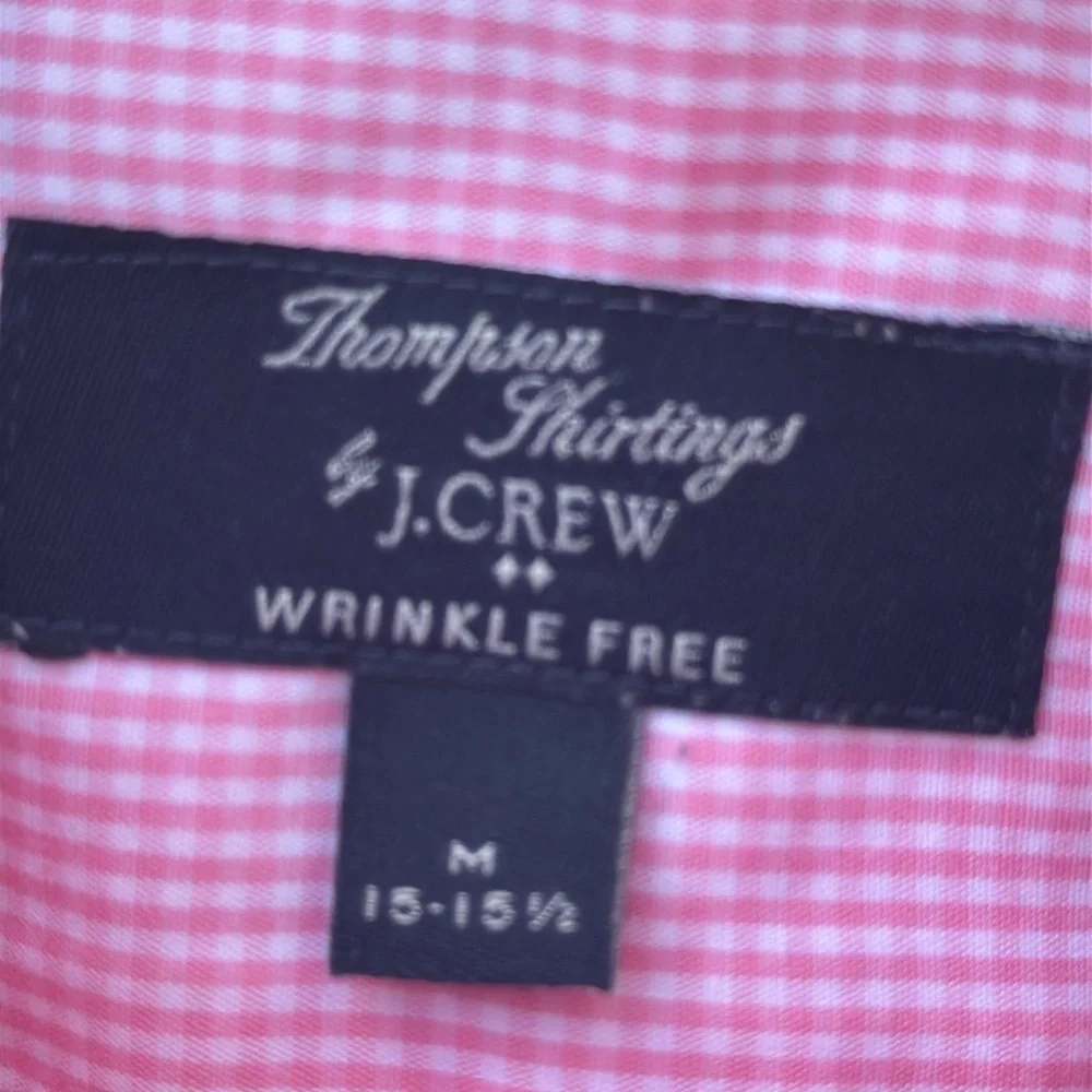 J.‎ Crew Pink Dress Shirt Classic Button-Down men’s medium 15/15 1/2 neck